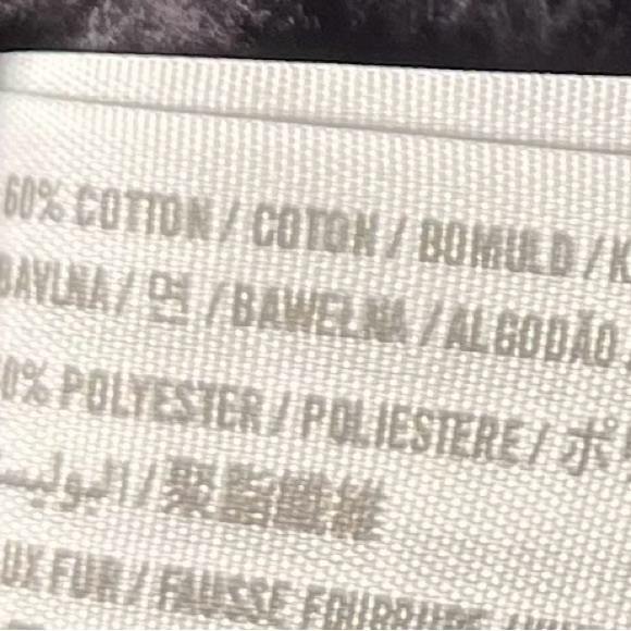 Hollister Black Faux Fur Cardigan Size M - Picture 4 of 5